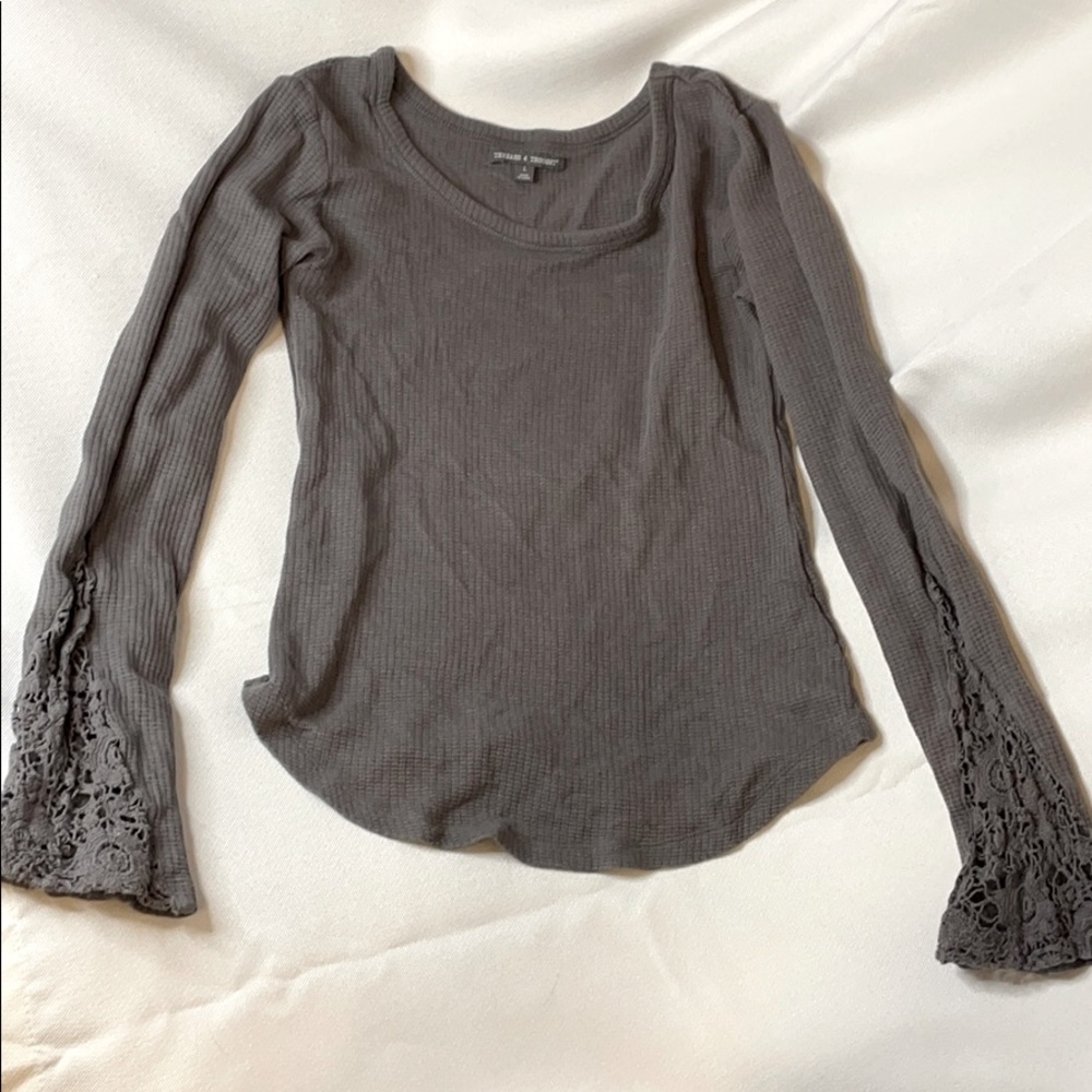 Threads 4 thought grey long sleeve shirt